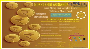 Money Reiki Workshop Complete Course Till Grand Master Level